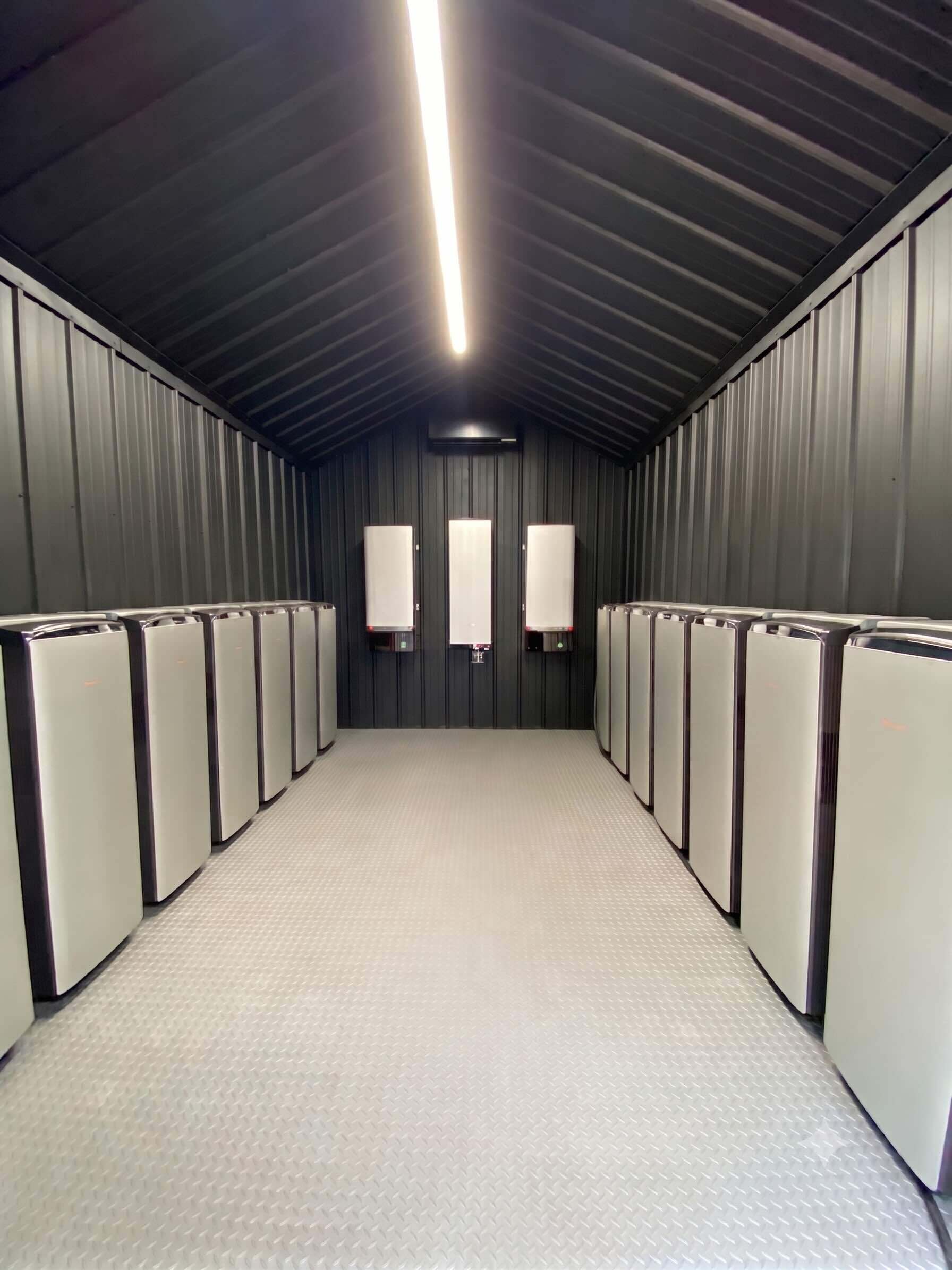 GridVault Shed Interior EcoFlow Ocean Pro